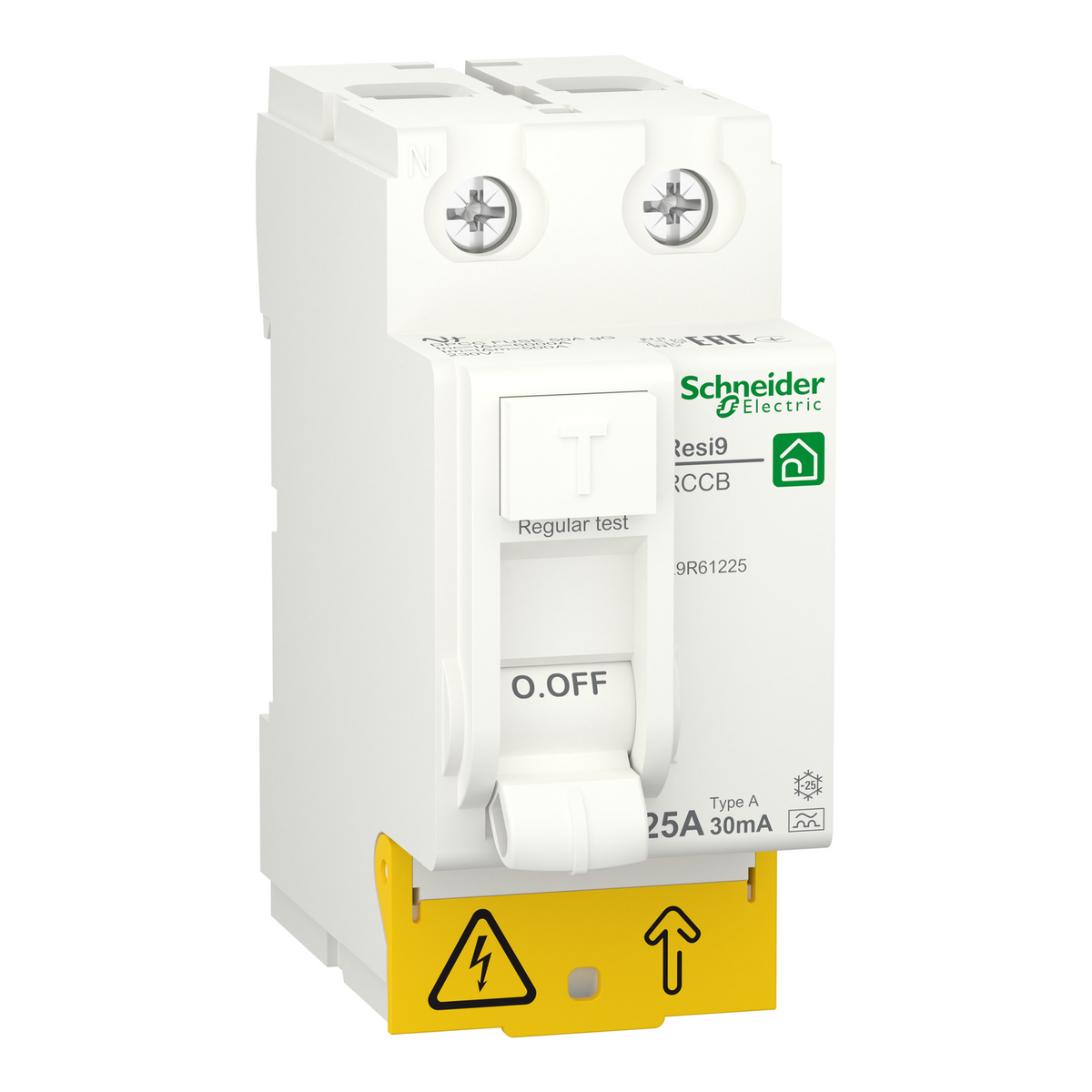 R9R61225 - Interruptor Diferencial Bipolar Resi9 2P 25A 30mA A Schneider