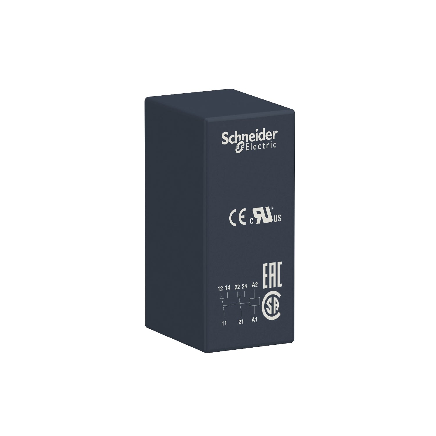 RSB2A080ED - Relé Electromecánico de interfaz enchufable 8A 2 NANC 48V CC Schneider