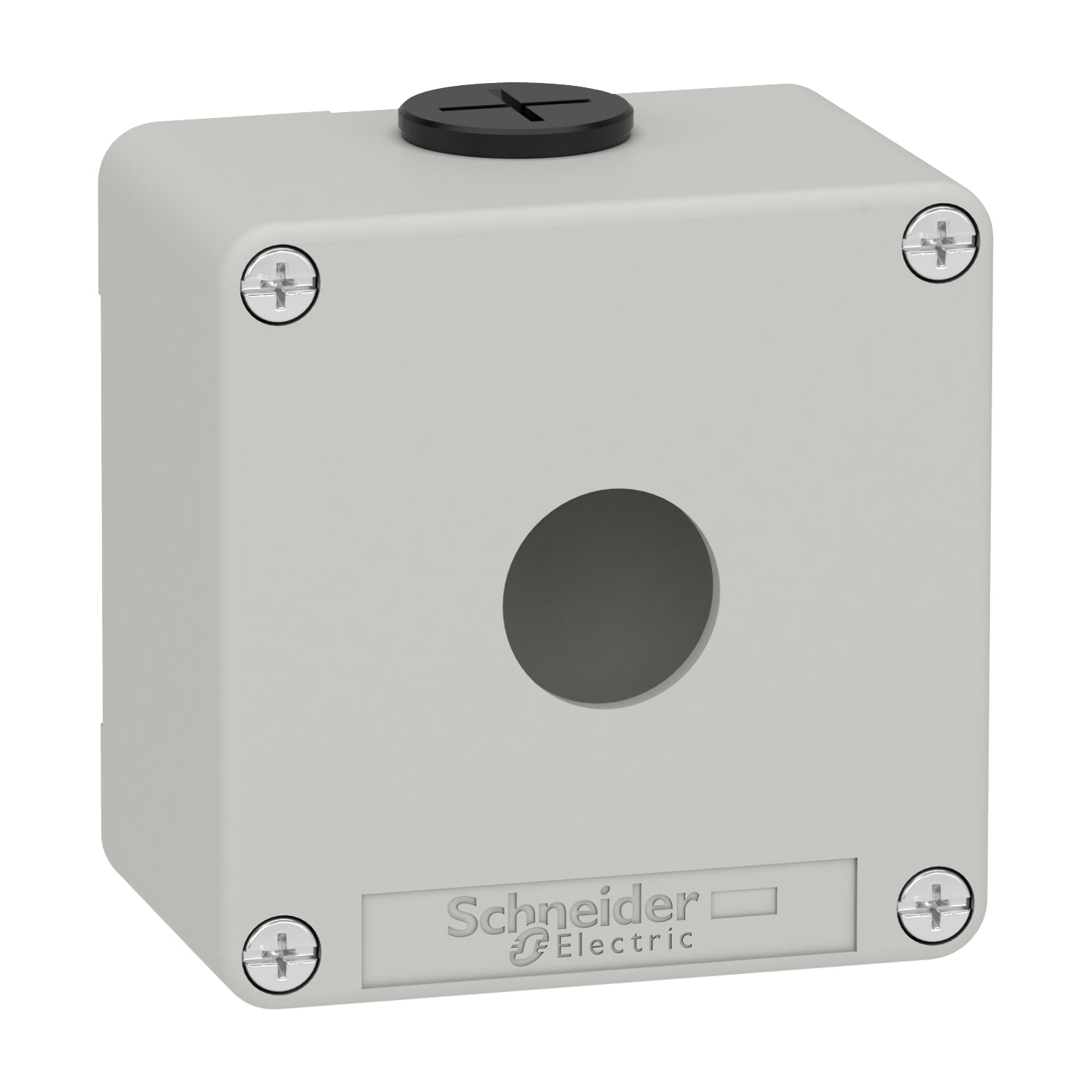 XAPD1201 - Estación de control vacía Harmony XAP XB2 SL aleación de zinc gris M20 1 orificio 22mm 80 x 80 x 515 UL cULus Schneider