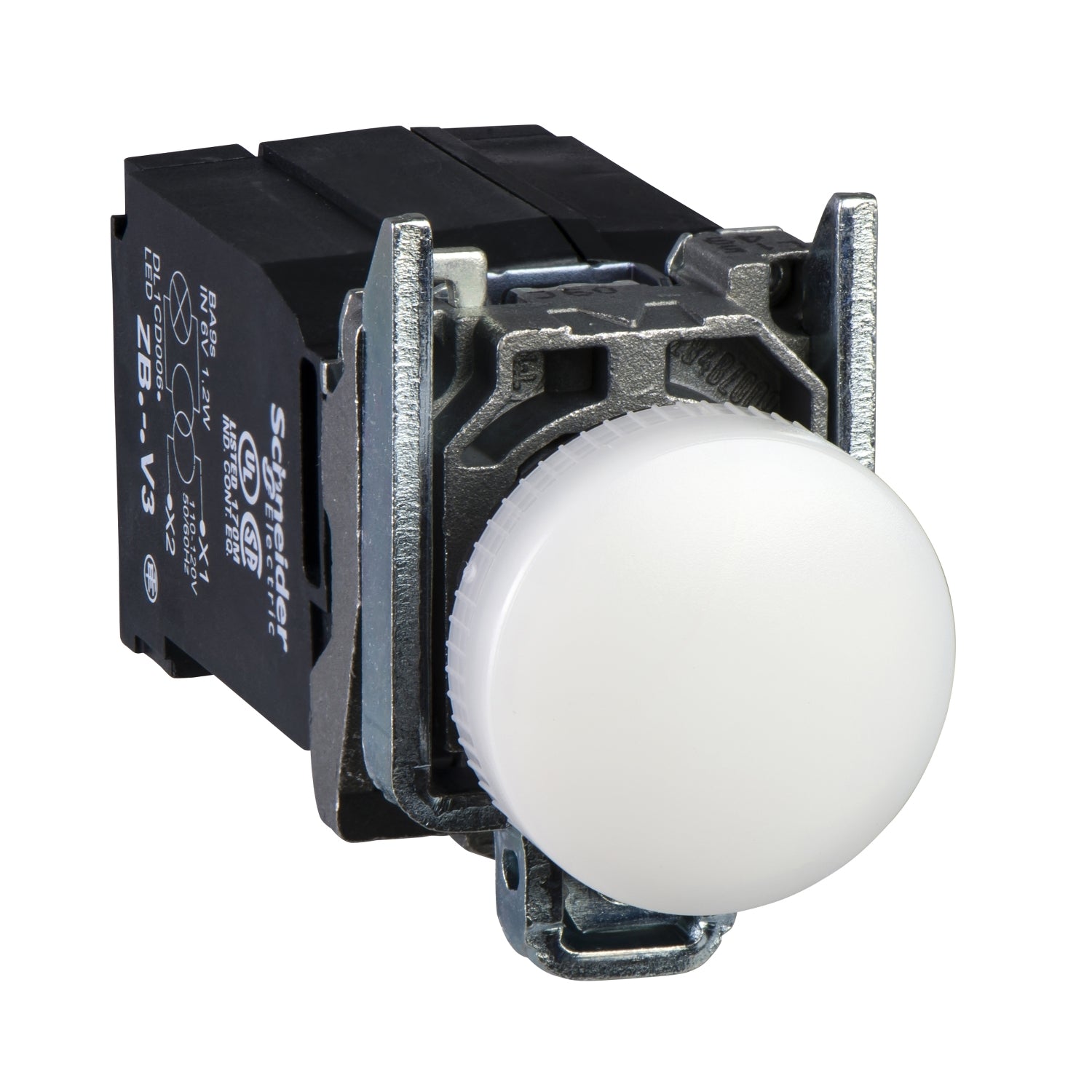 XB4BV41 - Piloto luminoso transformador 230v blanco Schneider