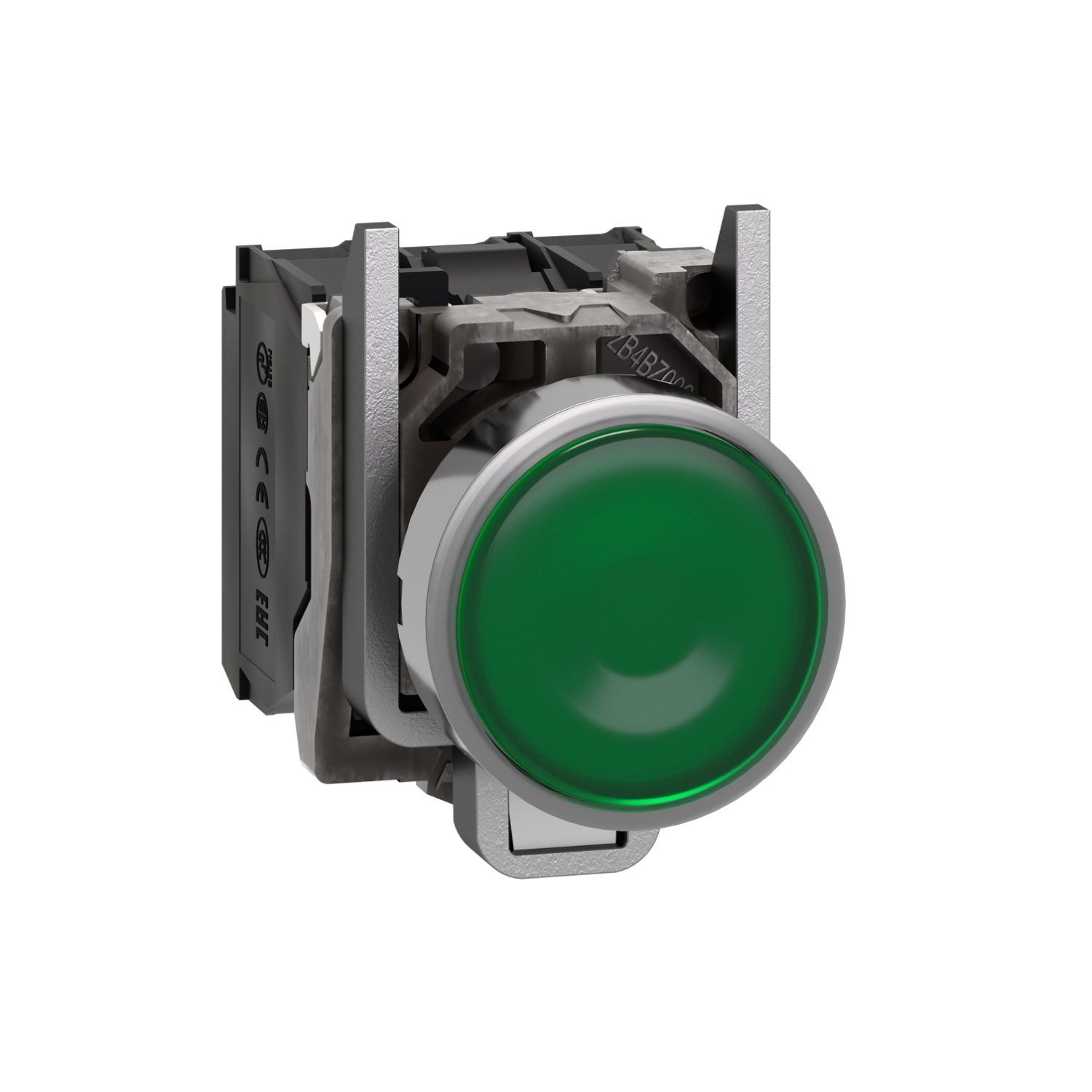 XB4BW33B5 - Pulsador luminoso Harmony XB4 - led 24v na+nc verde Schneider