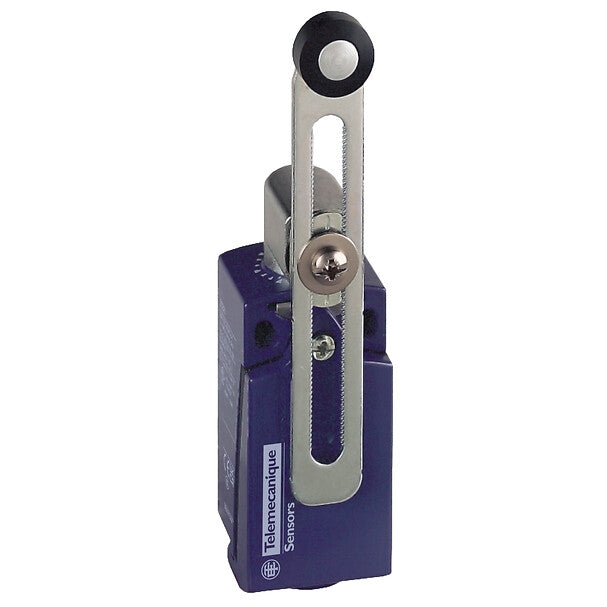 XCKD2145P16 - Interruptor de límite XCKD, palanca de rodillo de plástico termoplástico de longitud variable, 1NC+1 NO, acción rápida, M16 Telemecanique