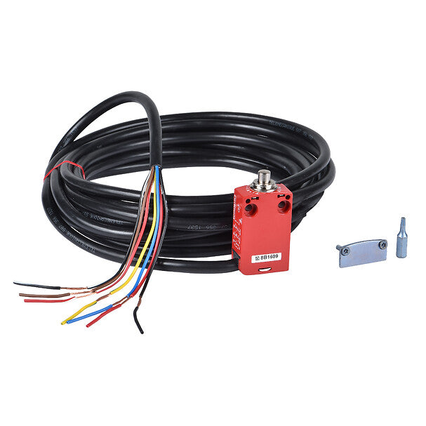 XCSM3910L1 - Interruptor de límite de seguridad XCSM, metálico, pulsador de acero, 2 NC + 1 NO, cable 1 m Telemecanique