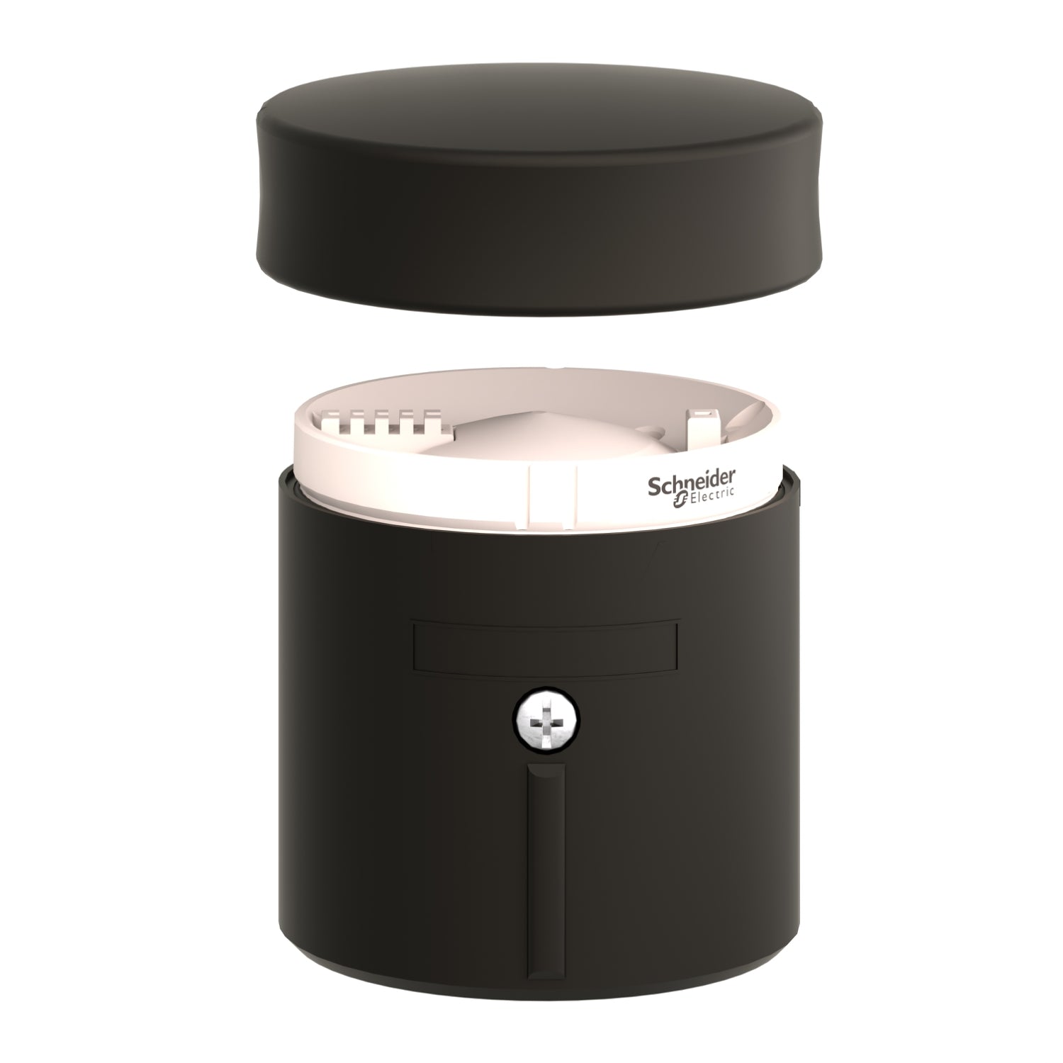 XVBC21 - Base mas tapa para baliza -negro 70mm diam. Schneider