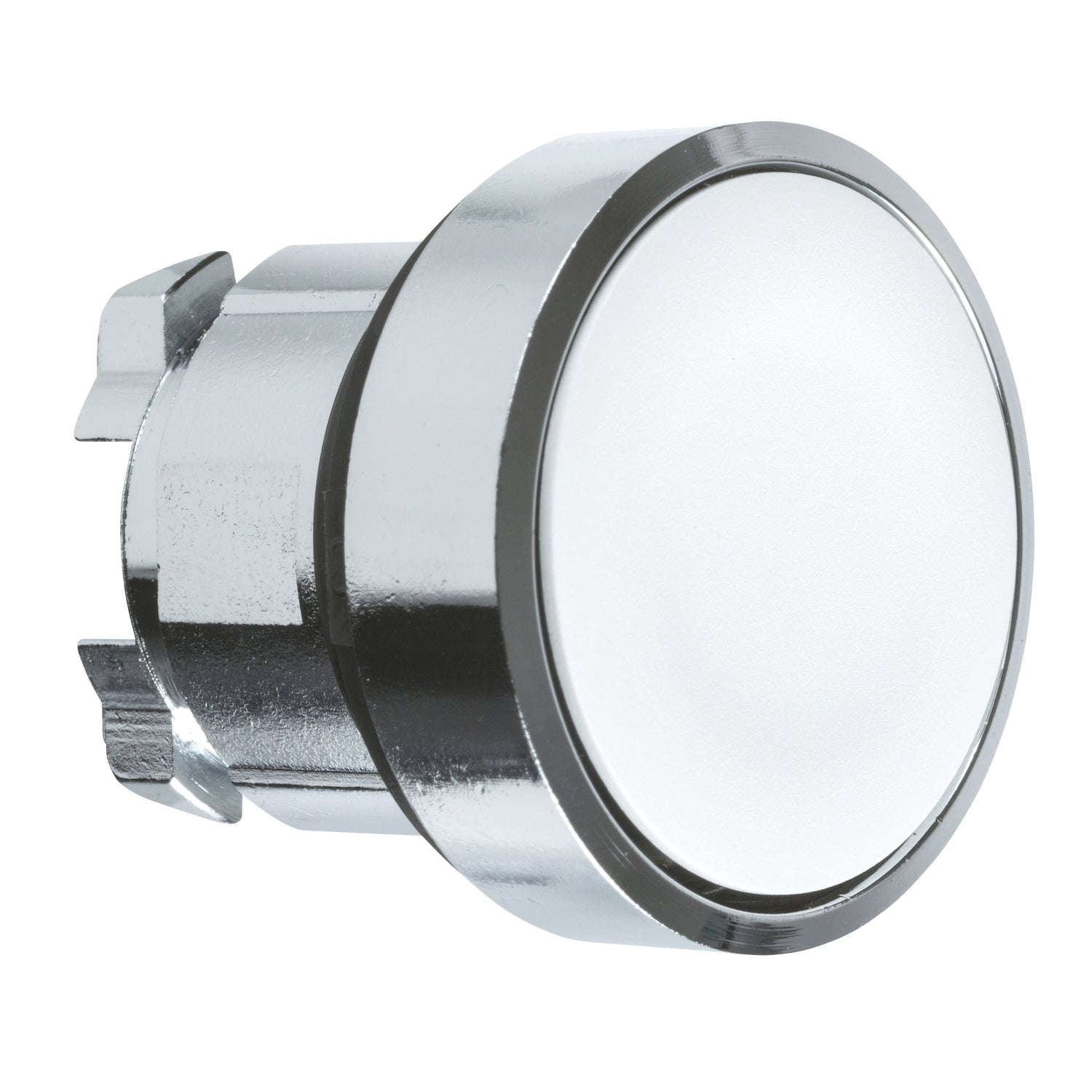 ZB4BA1 - Cabeza pulsador rasante blanco Schneider