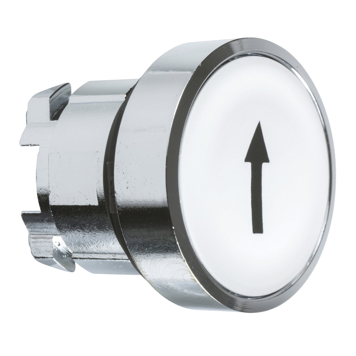 ZB4BA334 - Cabezal pulsador Harmony XB4 - rasante blanco flecha Schneider