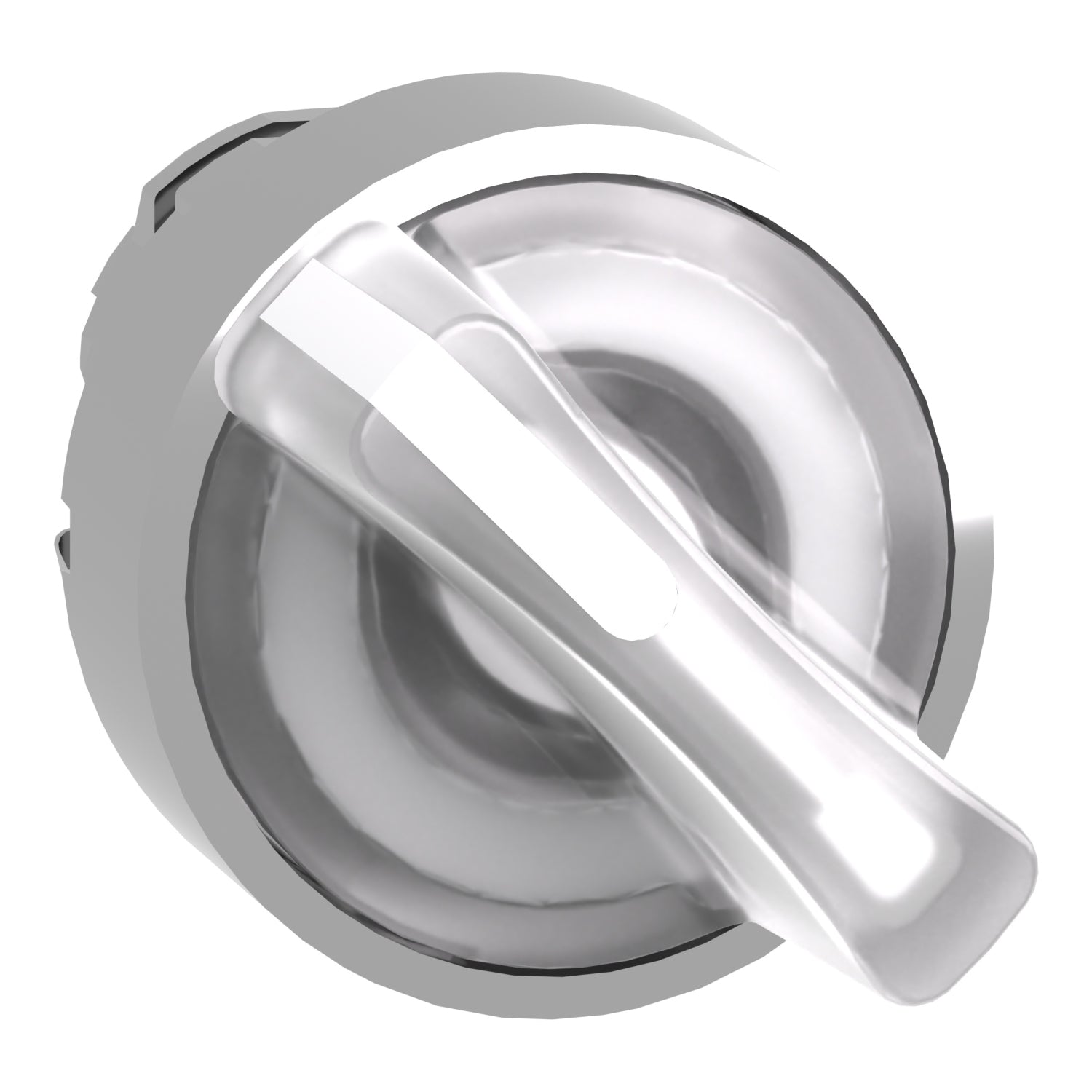 ZB4BK1213 - Cabeza selector luminoso Harmony XB4 - 2 posiciones blanco Scheider