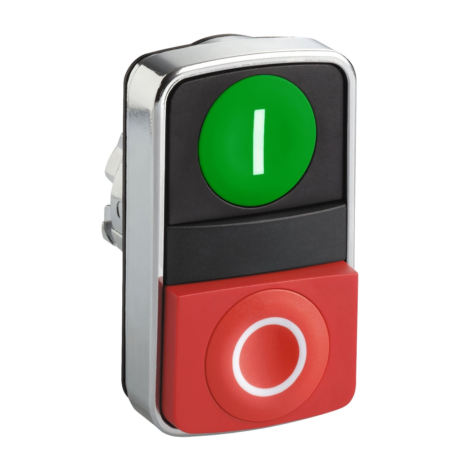 ZB4BL7341 - Cabeza pulsación doble verde i/rojo o saliente Schneider