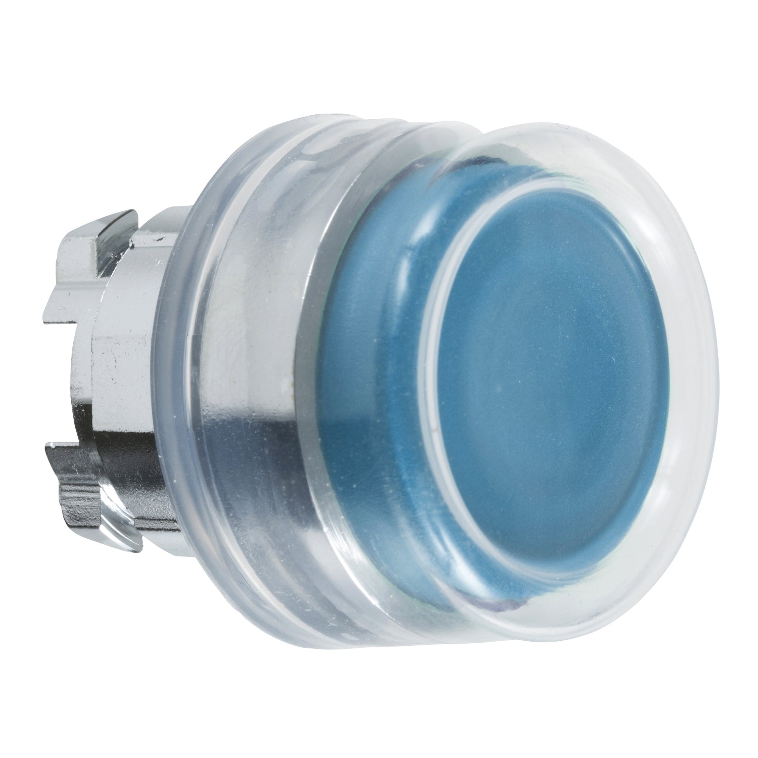 ZB4BP6 - Cabeza pulsador goma azul Schneider