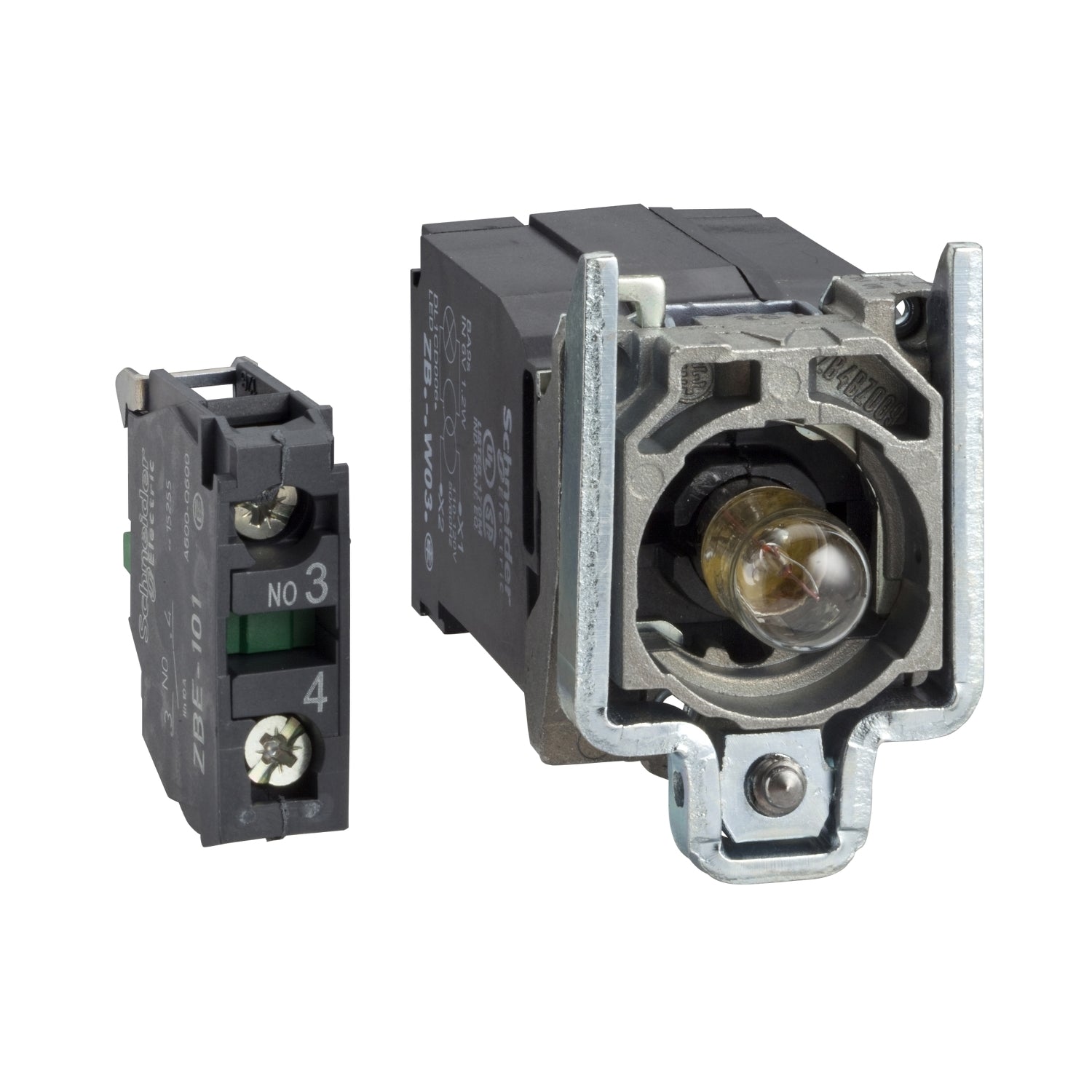 ZB4BW041 - Cuerpo pulsador luminoso transformador 230v na Schneider