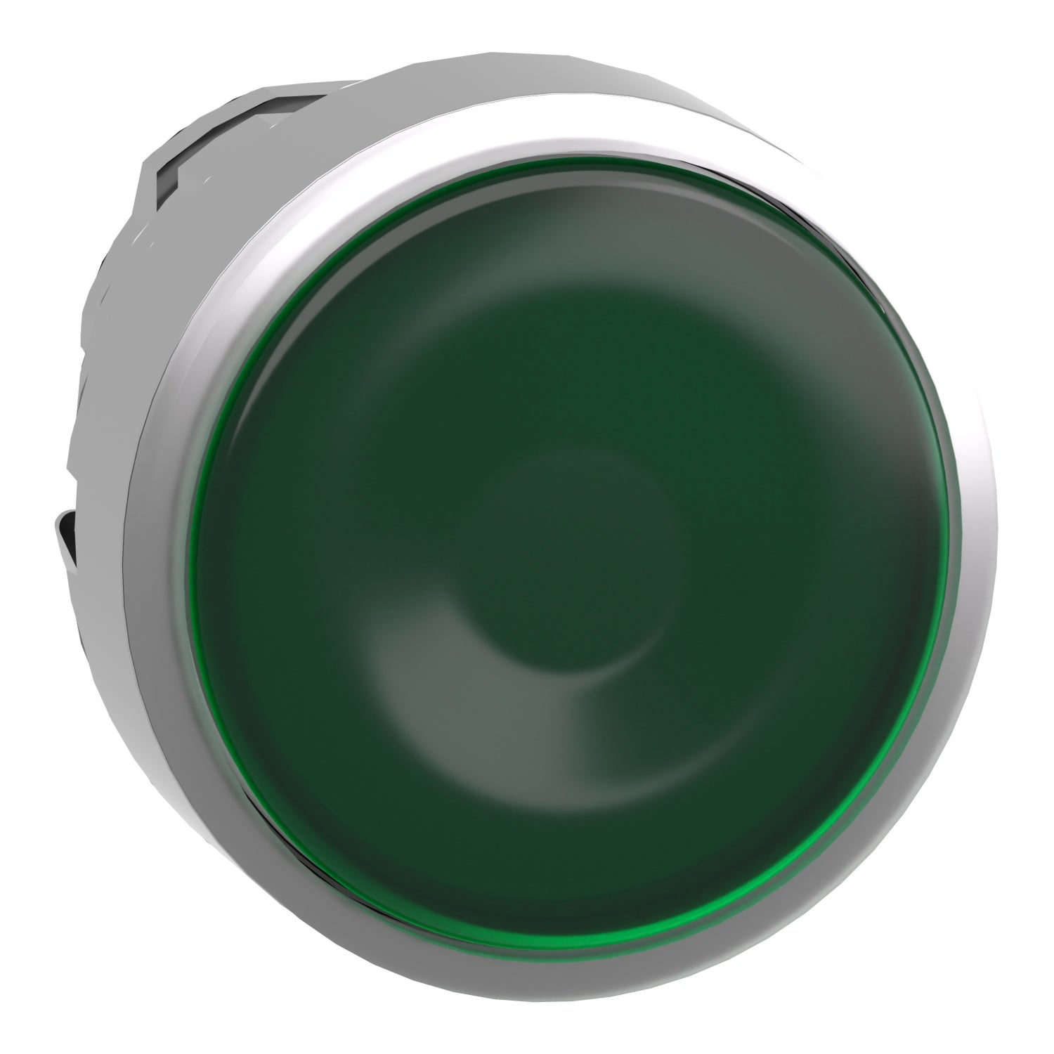 ZB4BW333 - Cabeza pulsador luminoso Harmony XB4 - rasante led verde Schneider