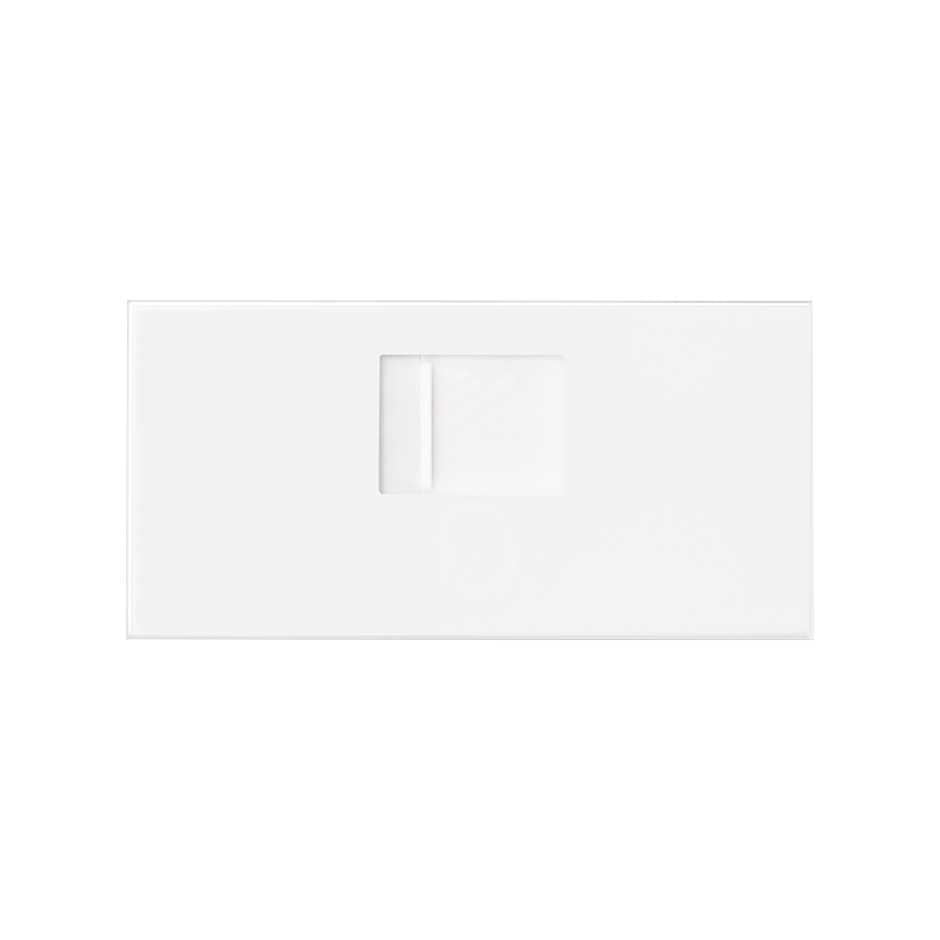 10000005-230 - Tapa de voz y datos con guardapolvo para 1 conector RJ45 blanco mate Simon 100