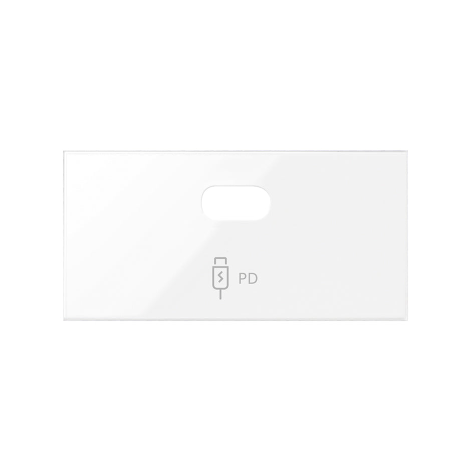 10001097-130 - Tapa para cargador USB smartcharge 1 conector blanco brillante Simon 100