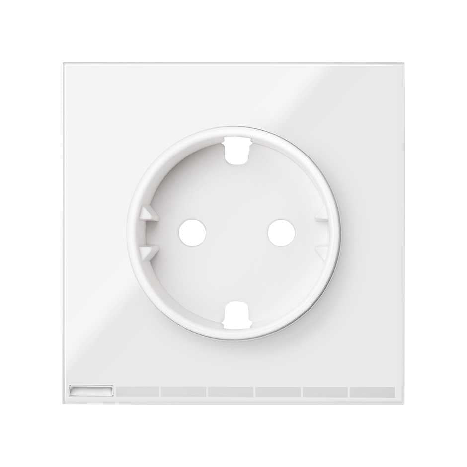 10002041-130 - Tapa Simon iO para la base de enchufe schuko blanco brillante Simon 100