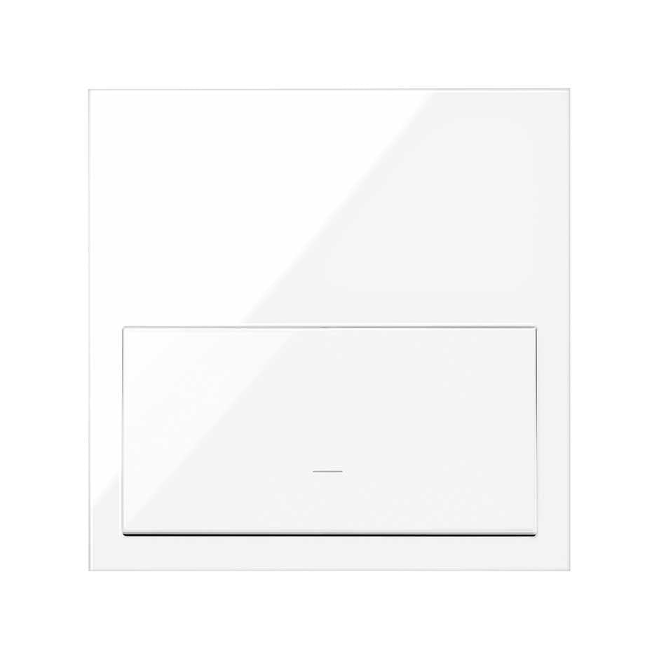 10020101-130 - Kit front horizontal para 1 elemento con 1 tecla blanco brillante Simon 100