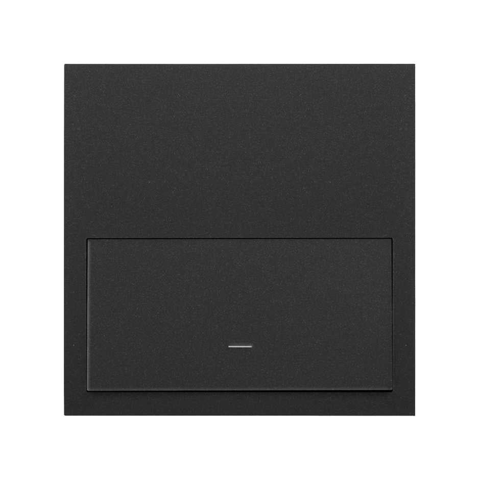 10020101-238 - Kit front horizontal para 1 elemento con 1 tecla negro mate Simon 100