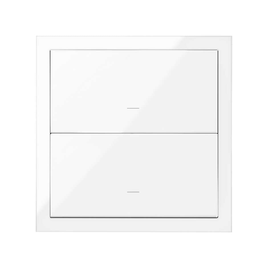 10020103-130 - Kit front para 1 elemento con 2 teclas blanco brillante Simon 100