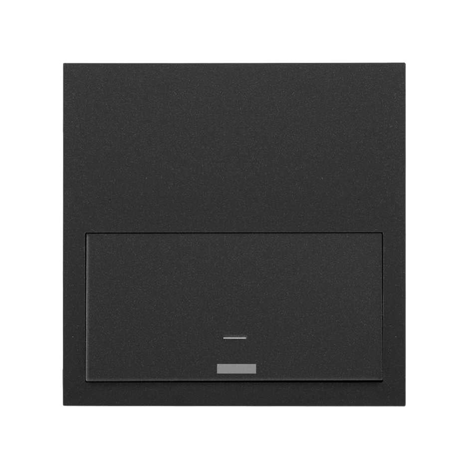 10020112-238 - Kit front para 1 elemento con 1 interruptor Simon iO negro mate Simon 100