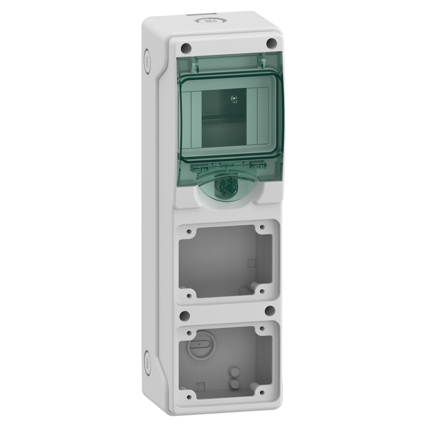 13176 - Cuadro eléctrico estanco Mureva 1 Fila x 4 Módulos con 2 aperturas Schneider