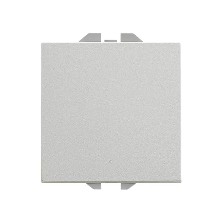 20000201-093 - Conmutador pulsante 10AX 230V~ con sistema de embornamiento rápido aluminio Simon 270