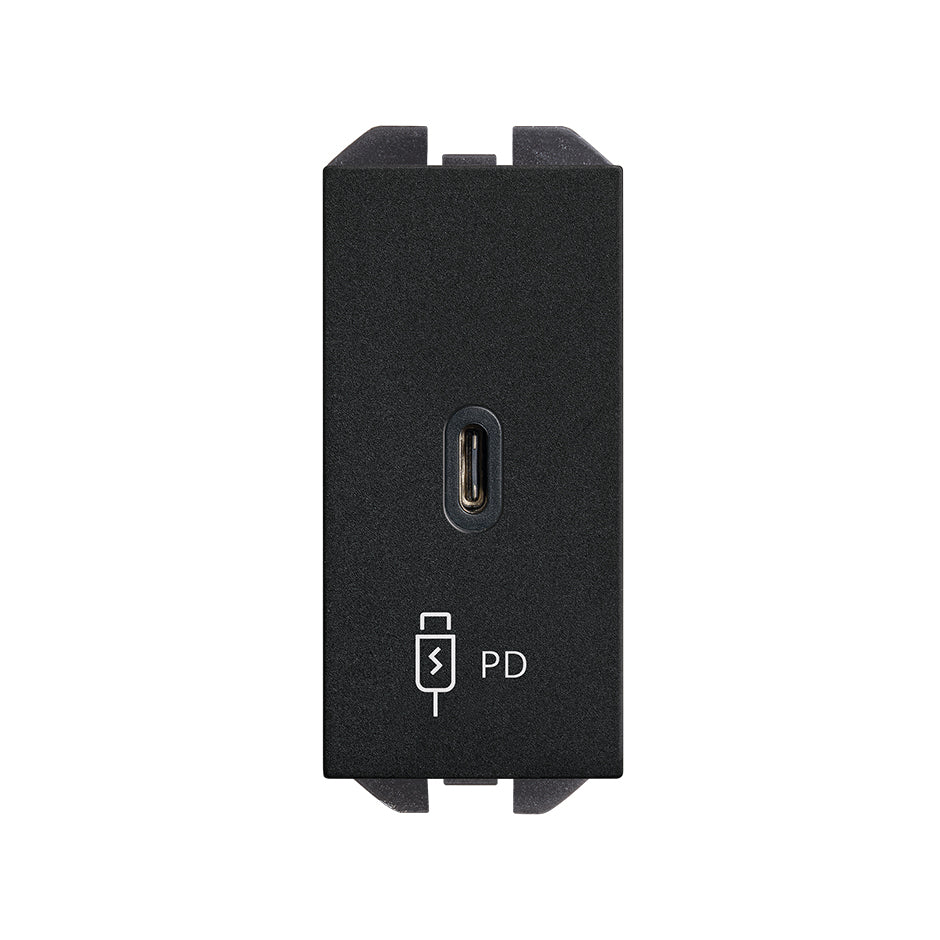 20000382-098 - Cargador USB C 20W Power Delivery negro mate Simon 270