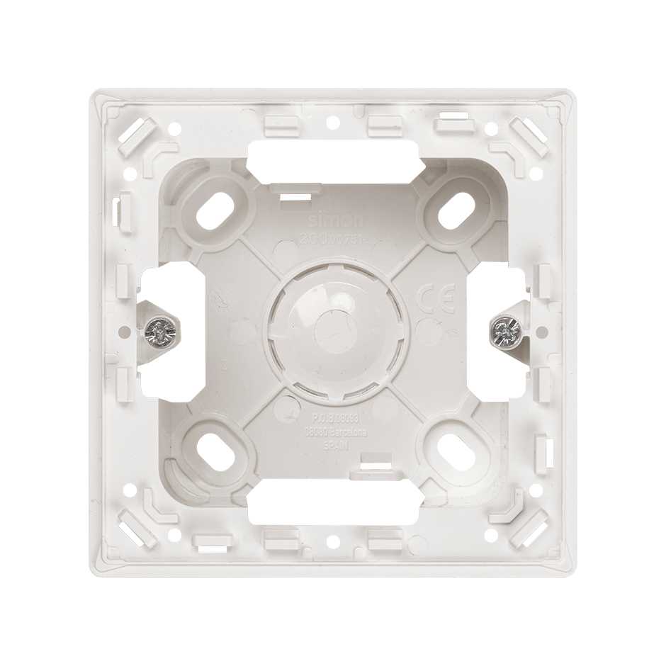 20000751-090 - Caja de superficie para 1 elemento blanco Simon 270