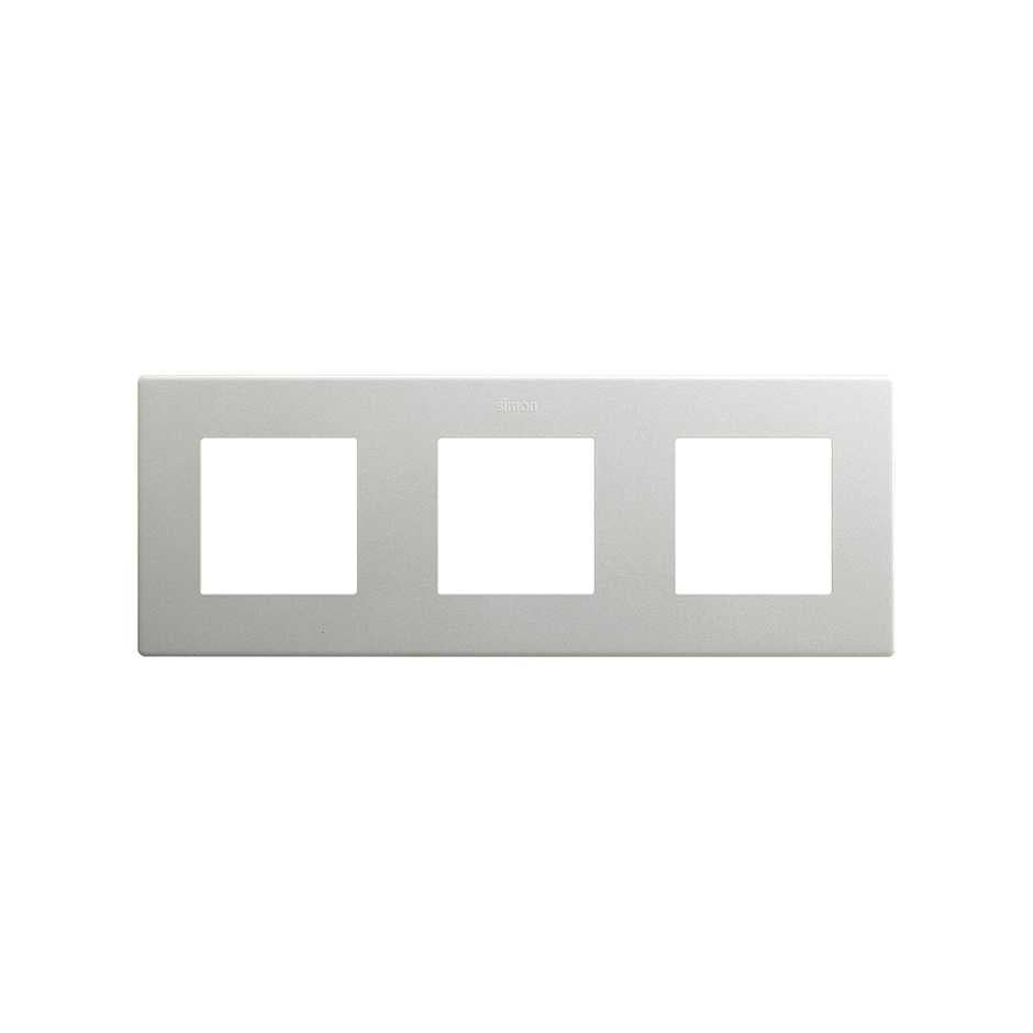 27000630-093 - Marco para 3 elementos aluminio Simon 270