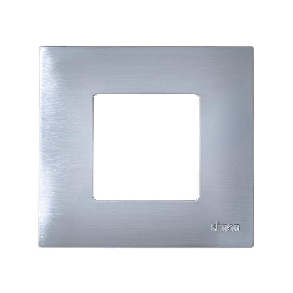 2700617-042 - Funda intercambiable para marco 1 elemento inox Simon 27 Play