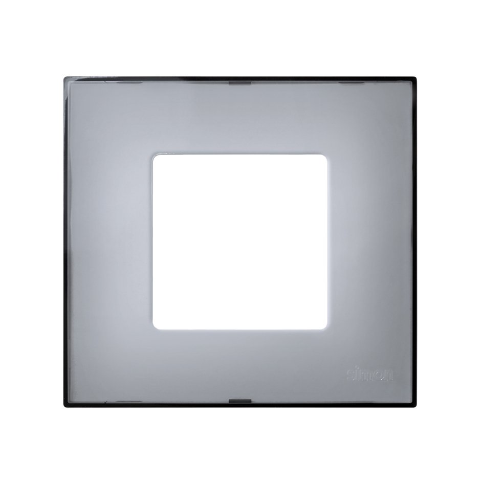 2700617-112 - Funda intercambiable para marco 1 elemento gris translúcido Simon 27 Play