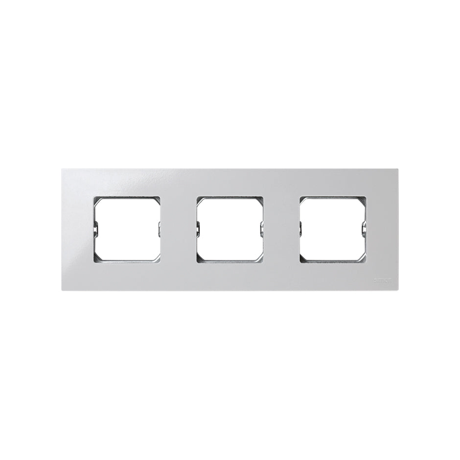 2700630-030 - Marco compacto para 3 elementos blanco con bastidor Simon 27 Play