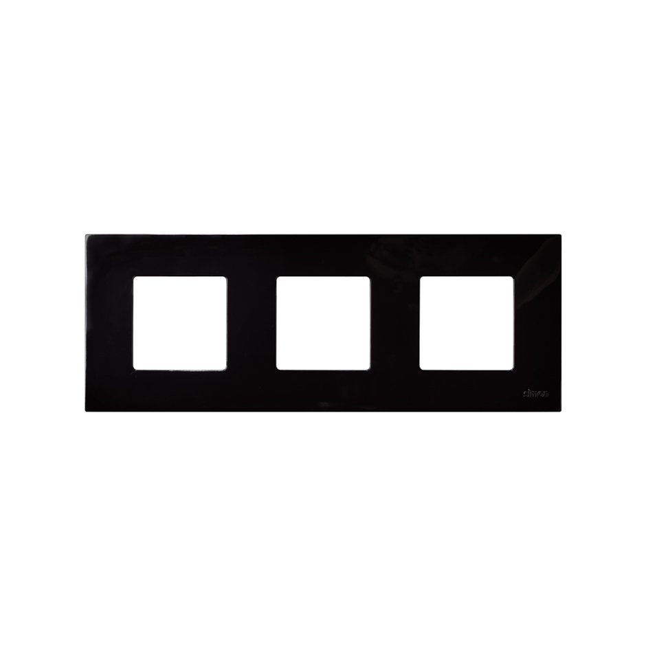 2700637-071 - Funda intercambiable para marco 3 elementos negro Simon 27 Play