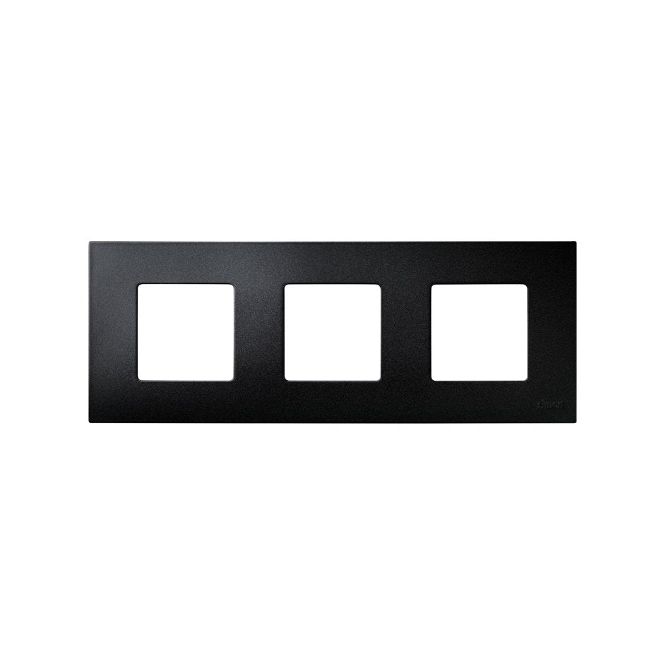 2700637-086 - Funda intercambiable para marco 3 elementos negro artic Simon 27 Play