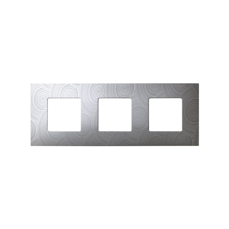 2700637-805 - Funda intercambiable para marco 3 elementos gris helios Simon 27 Play