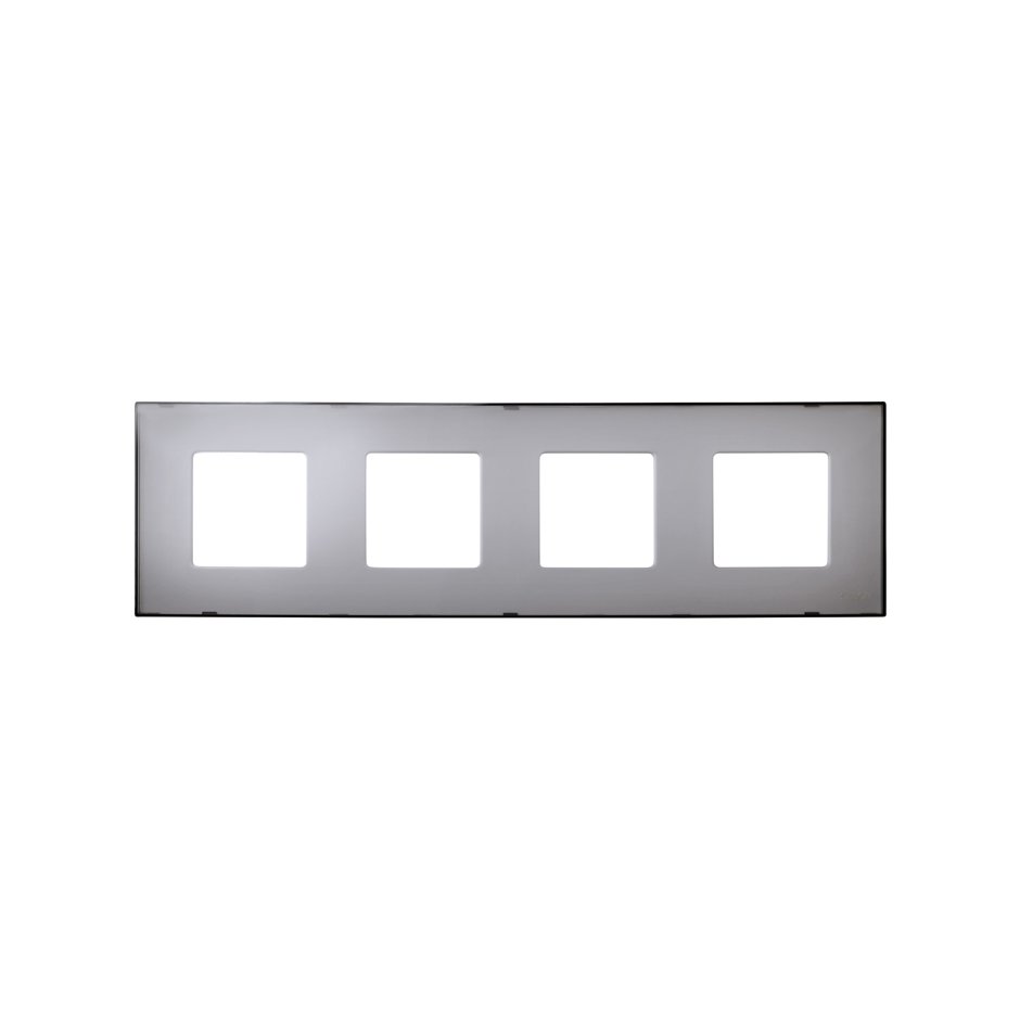 2700647-112 - Funda intercambiable para marco 4 elementos gris translúcido Simon 27 Play