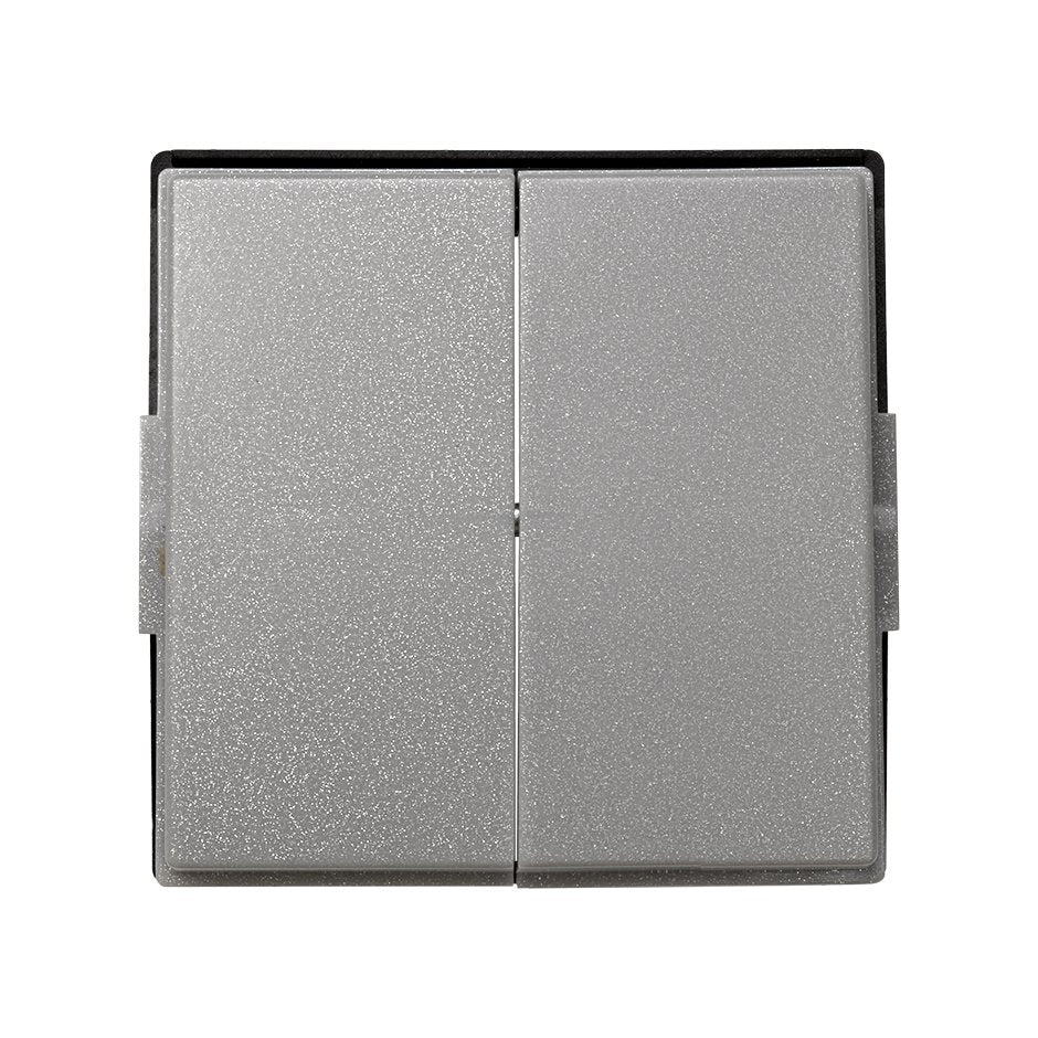 2705026-063 - Tecla doble para mecanismos de mando gris esmeril Simon 27 Scudo