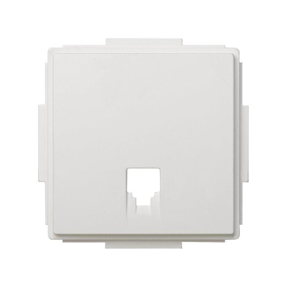 2705062-030 - Placa para tomas telefónicas con conectores RJ11 y RJ12 blanco Simon 27 Scudo