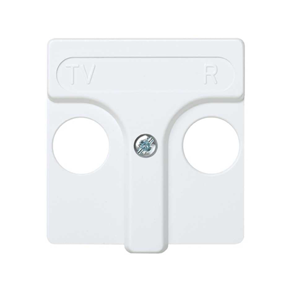 27053-34 - Placa para tomas inductivas de R-TV blanco Simon 27 Play