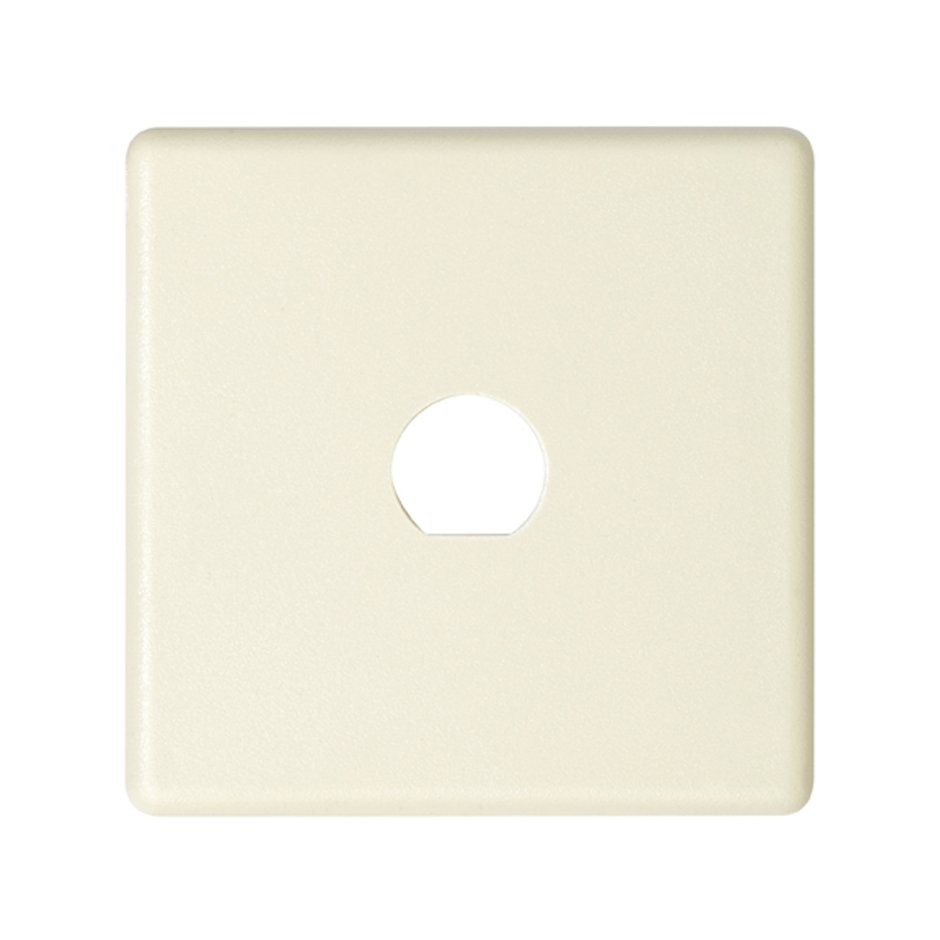 27075-32 - Placa para 1 conector BNC o TNC coaxial de 9,7 mm de diámetro marfil Simon 27 Play