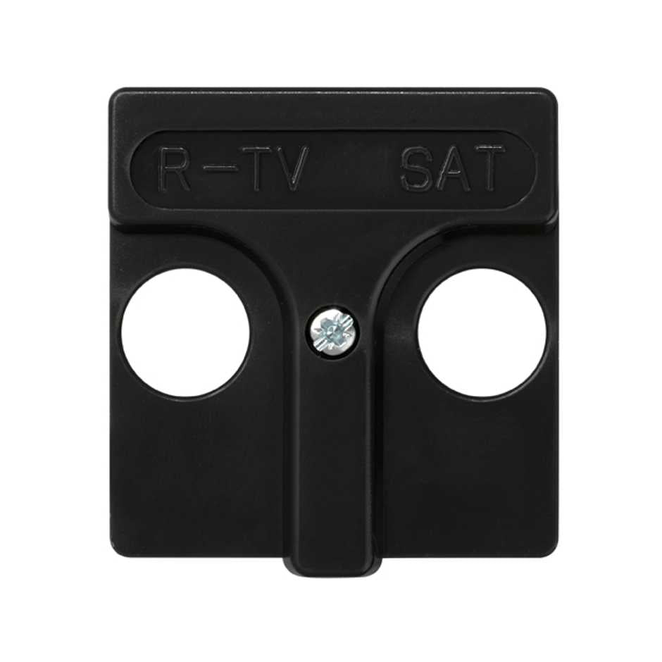 27097-38 - Placa para tomas inductivas de R-TV+SAT grafito Simon 27 Play