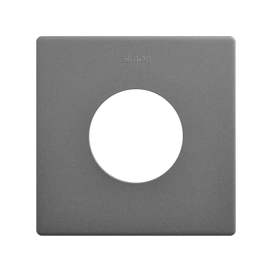 27110610-096 - Marco estética mínima para base schuko CLEAN de 1 elemento titanio Simon 270
