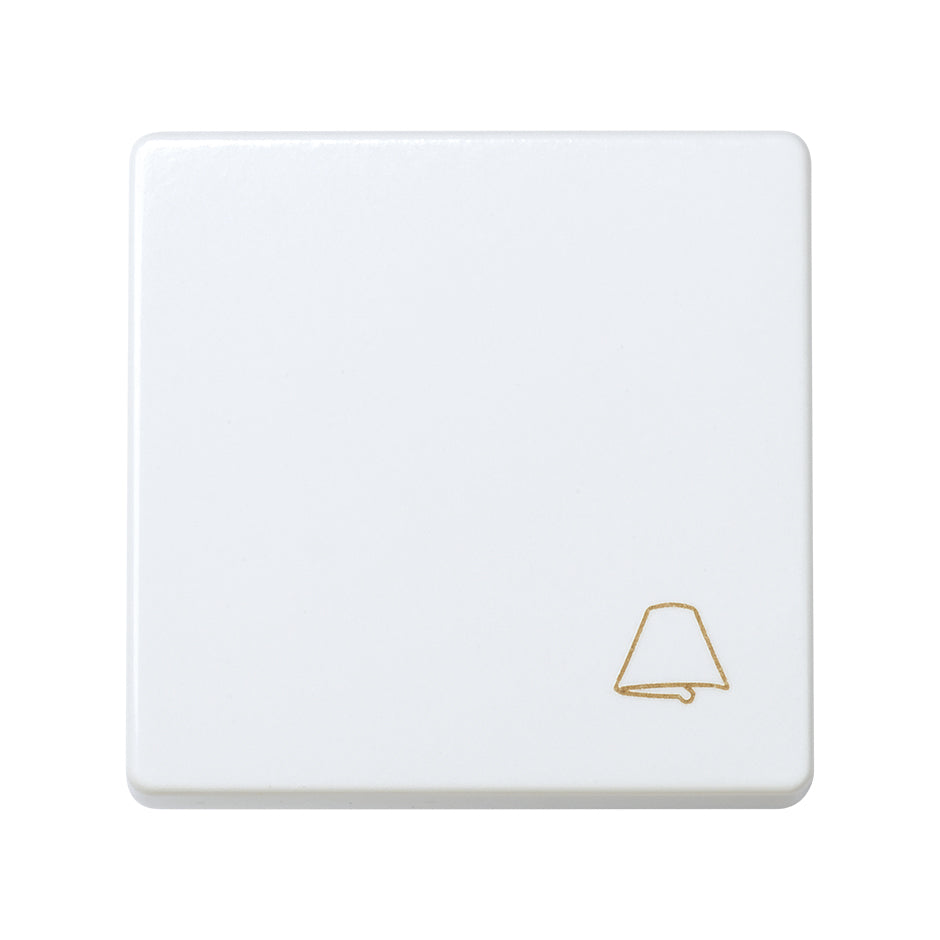 27150-65 - Pulsador con grabado campana 10 A 250V~ y sistema de embornamiento rápido blanco Simon 27 Play