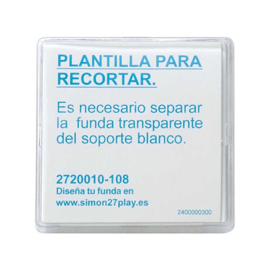 2720010-108 - Tecla para mecanismos de mando transparente Simon 27 Play