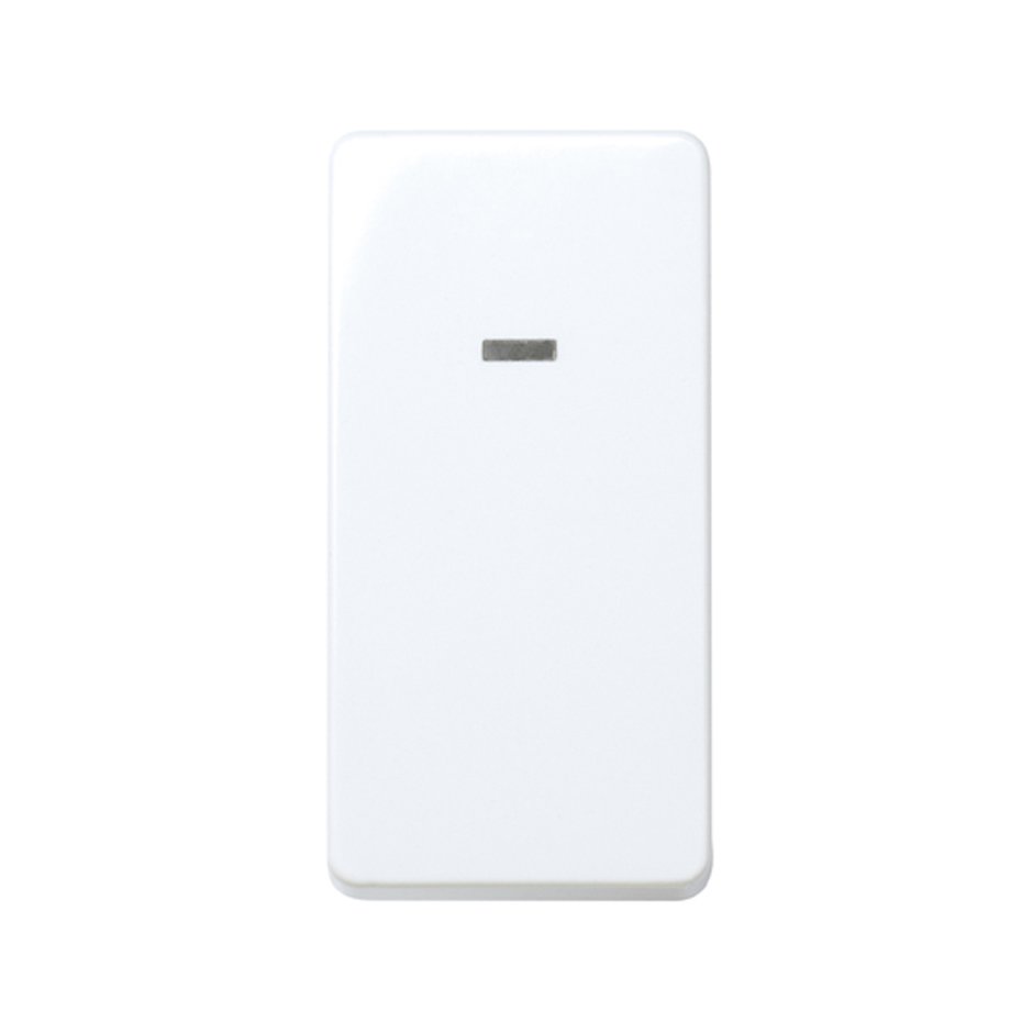27202-64 - Conmutador 10 AX 250V~ de medio elemento con piloto incorporado y sistema de embornamiento rápido blanco Simon 27 Play