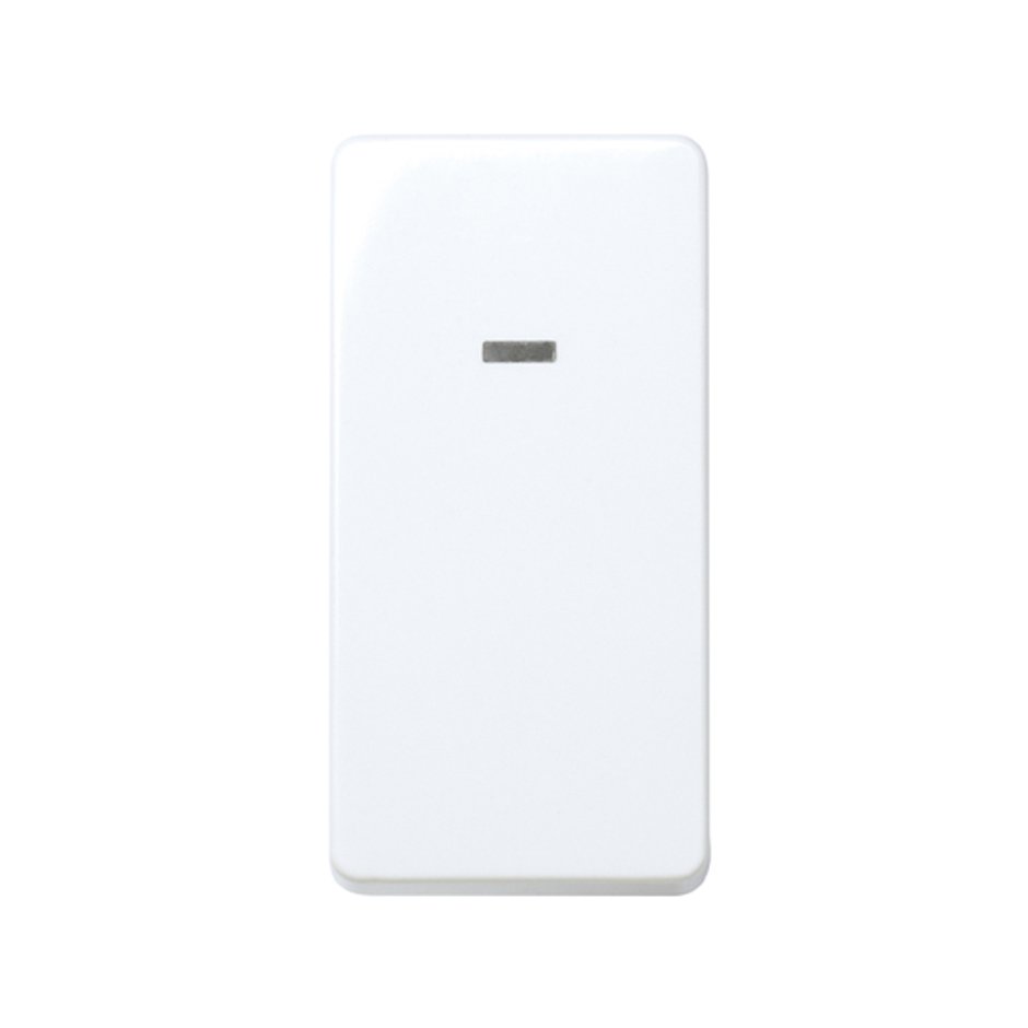 27204-64 - Conmutador 10 AX 250V~ de medio elemento con luminoso incorporado y sistema de embornamiento rápido blanco Simon 27 Play