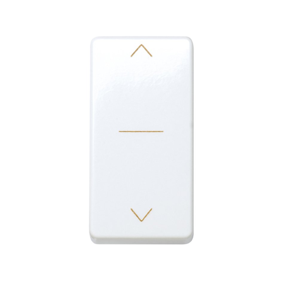 27333-64 - Interruptor para persianas 10 A 250V~ de medio elemento con 3 posiciones: subida, bajada y paro blanco Simon 27 Play