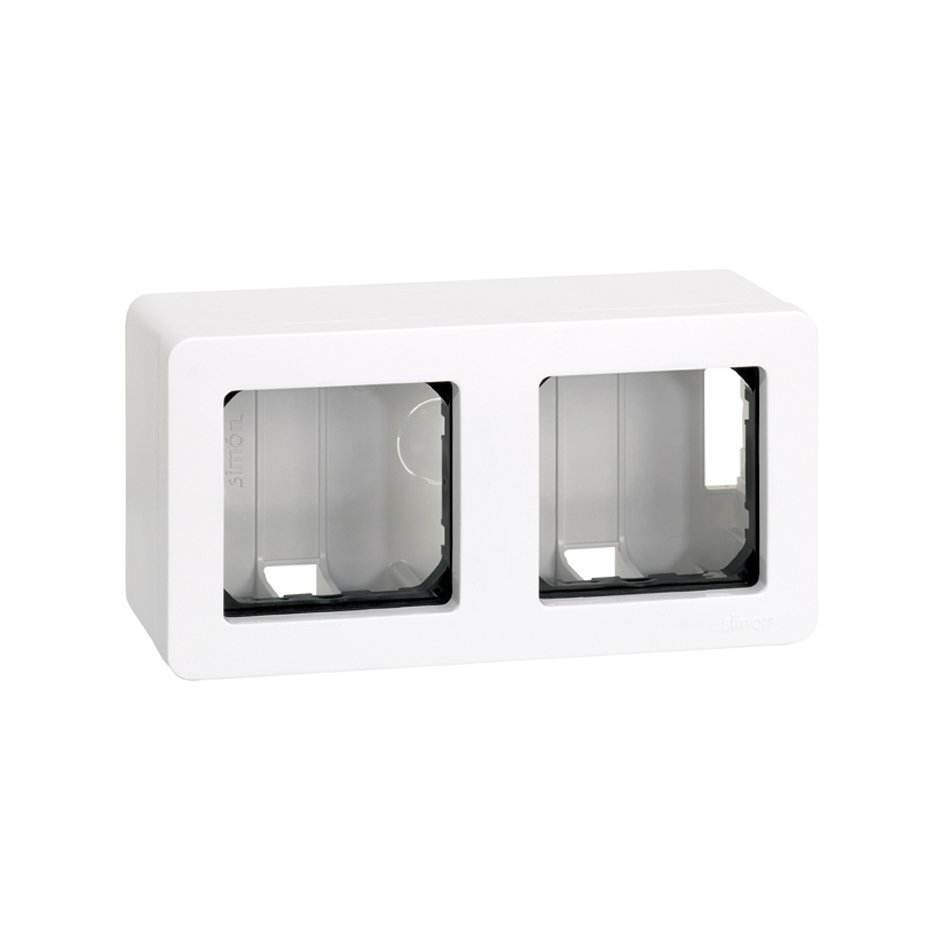 27821-35 - Caja de superficie para 2 elementos blanco Simon 27