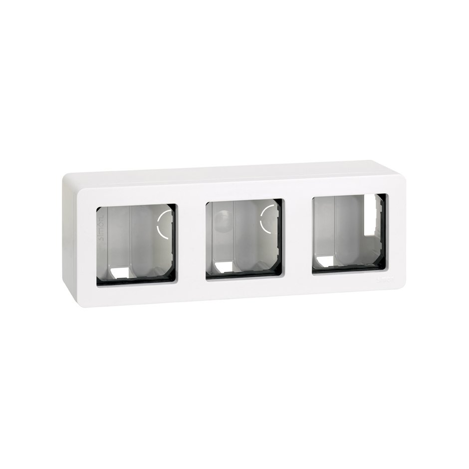 27831-35 - Caja de superficie para 3 elementos blanco Simon 27