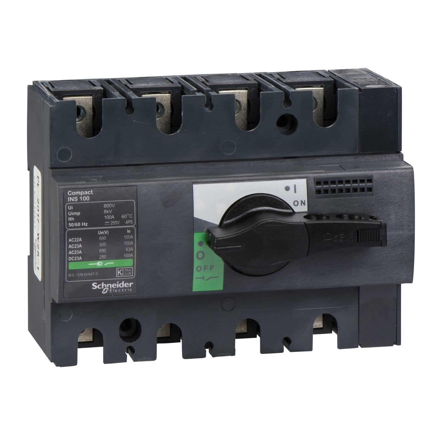 28909 - Interruptor seccionador INTERPACT INS100 4P Schneider