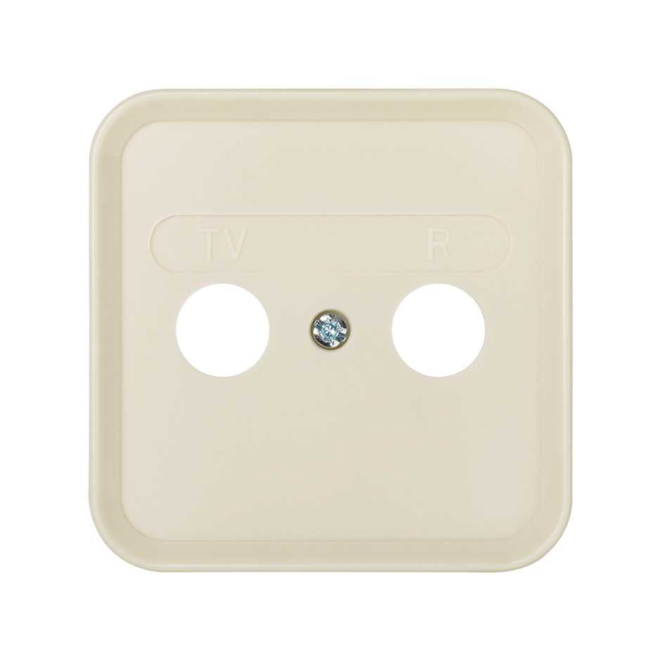 31053-61 - Placa para tomas inductivas de R-TV marfil Simon 31