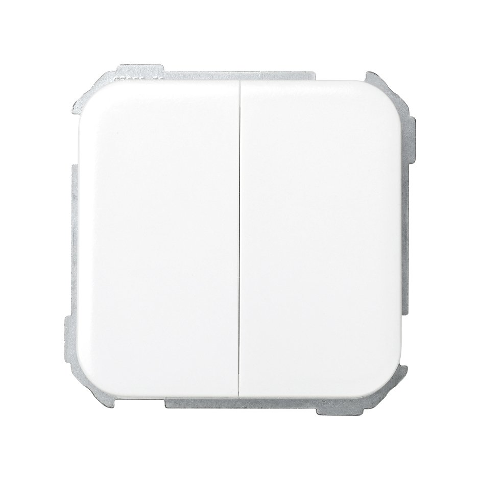 31397-30 - Grupo de 2 conmutadores 10 AX 250V~ con sistema de embornamiento rápido blanco Simon 31